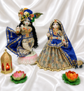 Radha Krishna silk dress heavy embroidery
