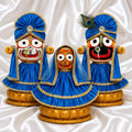Handcrafted Blue Jagannath Dress Set | Puri Jagannath Vastra for Balabhadra & Subhadra | Krishna Ethnic
