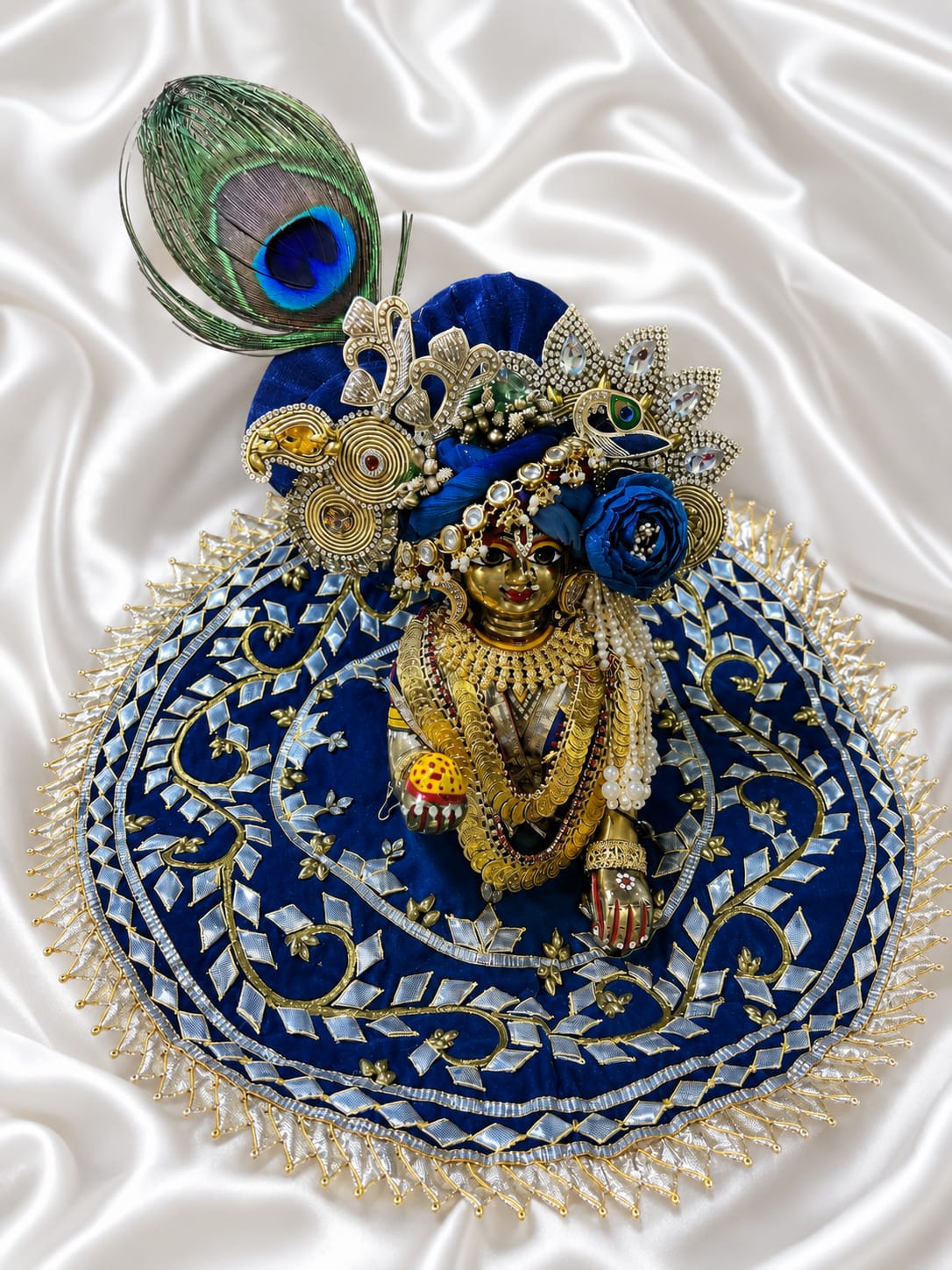 Golden special Jewellery for laddu gopal