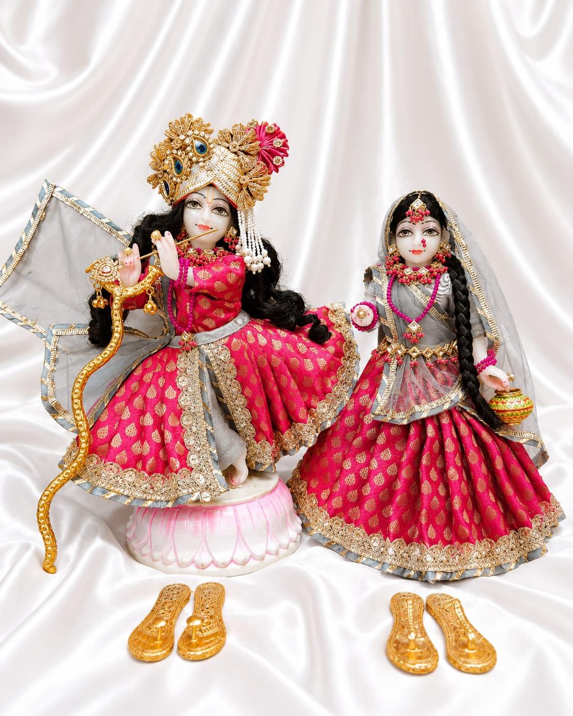 Radha Krishna Dress (Poshak) Premium Handmade Vastra | Krishna Ethnic