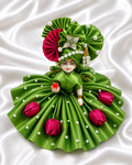 Green Tulipdress for laddu gopal