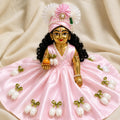 Pink tulip dress for laddu gopal