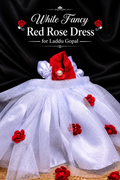 Red rose fancy dress for laddu gopal
