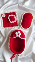 Crochet winter bed for laddu gopal